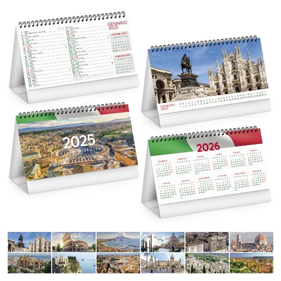 Immagine di Calendario da tavolo Città d'Italia PA401